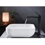 Matte Black Waterfall Bathroom Sink Faucet 0.05-1.6Mpa Water pressure for sale