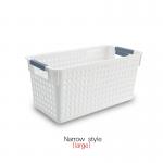 Multifunction Sterilite Deep Ultra Basket 34*16.8 Mesh Plastic Storage Basket