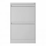 Light Gray 2 Tiers Metal Filing Cabine Deep Filing Mobile Drawer Pedestal for sale