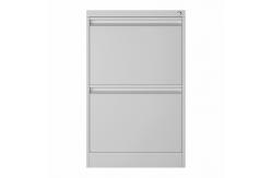 China Light Gray 2 Tiers Metal Filing Cabine Deep Filing Mobile Drawer Pedestal supplier