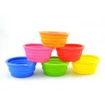 Collapsible Dog Bowl Silicone Kitchen Gadgets 13*9*5.5cm With Logo Customized for sale