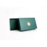 Full Green Cosmetic Packaging Box Printed Paper Luxury Rigid For Gift for sale