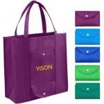 Reusable Non Woven Foldable Shopping Bag Custom Printing For Grocery