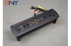 China Conference Room Tabletop Hidden Electric Rotation Power Socket 30cm Connection Wires supplier