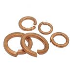 DIN125 DIN127 GB93 Brass Copper Spring Lock Washers Metric H65 Brass Spring Washer