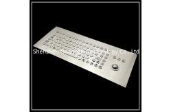 China Industrial Metal Keyboard With Trackball Customized Layout IP65 Waterproof Level supplier