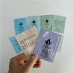 Smell Proof Cosmetic Packaging Bag Three Side Seal Seeds Pack Sachet Matte Mylar Foil for sale