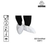 EN1149-5 Disposable Foot Covers 46X20cm Microporous Film Surgical Shoe Covers for sale