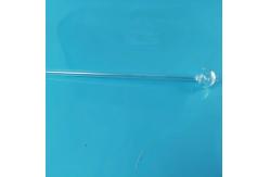 China 1100 Degrees Processing Temperature Quartz Glass Tube With Round End Transparent Clear Material supplier