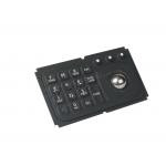 Mini 15 key panel mount keyboard with trackball for medical , diagnostic equipment