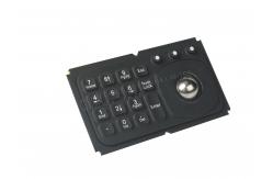 China Mini 15 key panel mount keyboard with trackball for medical , diagnostic equipment supplier