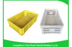 China Economic Plastic Storage Food Crates / Stackable Storage Containers supplier
