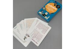 China Eco Friendly Paper CMYK Printed Customized Game Cards For Education supplier