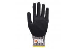 China 13 Gauge 4X43CP Nitrile Sandy Touchscreen Gloves With TPR Impact Protection supplier