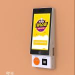 21.5 Inch Self Service Order Payment Touch Screen Kiosk Self Pay Machine Barcode Scanner Kiosk For Chain Store / Rest for sale