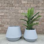 Beautifully Crafted Fiber Clay Planter For Your Greenery Collection for sale