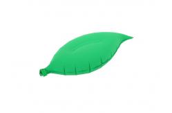 China Sleeping Inflatable Travel Pillow Green Leaf Shape Polyester / Cotton Material supplier