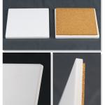Square White Coated Ceramic Coasters For Sublimation Custom Printed Ceramic Coasters