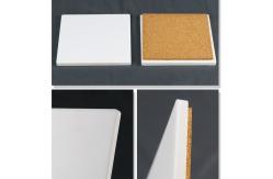 China Square White Coated Ceramic Coasters For Sublimation Custom Printed Ceramic Coasters supplier