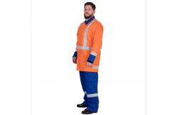 China ISO9001 Customized Fire Retardant Cotton Coverall Adjustment Cuffs With Velcro supplier