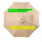 10ft Replacement beige parasol Covers 8 Ribs Market Patio Umbrella Canopy Cover canvas for outdoor umbrellas for sale