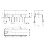 Integrated Circuit Chip8-bit I2C and SMBus I/O port with interrupt PCA9554APW  SOP for sale