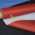 Fireproof High Temperature Retardant Plain Woven Chemical Resistance Waterproof Silicone Rubber Coated Fiberglass Fabric Cloth for sale