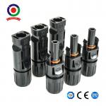 14 Awg 5 Pairs Mc4 Solar Panel Connectors In Black Color for sale