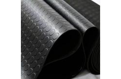 China 4 MM Thick Stud Coin Rubber Garage Floor Runner Rolls supplier