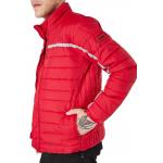 Warm Duck Down Puffer Jacket Dyed Embroidered Corduroy With Hood