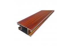 China Customized Shape 6m Wood Grain Aluminium Profiles supplier