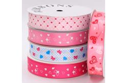 China High Durability Decorative Satin Ribbon With Silk Screen Printing Technics supplier