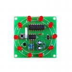 Diameter 50mm Red LED Turntable Lamp For Computer