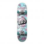 YOBANG OEM RAD Wheels Cherry Blossom Pink / Blue Complete Skateboard - 7.75 x 31.25 for sale