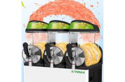 China R404A 3 Tank Home Slush Making Machine Magnetic Transmission With LED Light Box supplier