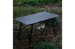 China Outdoor Camping Foldable Square Table Three Piece Aluminum Plate Tactical Table supplier