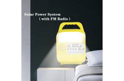 China LED 9W Portable Solar Energy System With Mobile Phone Charging supplier