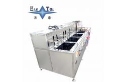 China 35KW Industrial Ultrasonic Cleaner Multi Tank Manual Cleaning Line supplier