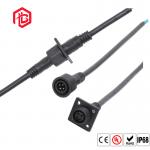 Waterproof Front Nut Flange Socket M15 Panel Mounting Connector Male Female 4 5 8pin for sale