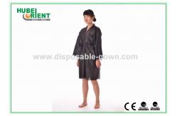 China Custom Polypropylene Disposable Kimono Robe With Long Sleeves supplier