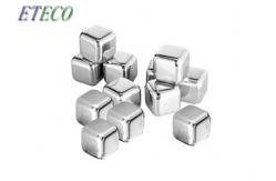 China Customized Engraved Wine Stainless Steel Ice Cubes Gift Box Pack 8pcs supplier