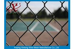 China Low Carbon Steel Wire Chain Link Security Fence With Round Post supplier