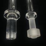 Threaded Machining Quartz Glass Nuts And Tubes For High Temperature Environment for sale