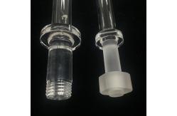 China Threaded Machining Quartz Glass Nuts And Tubes For High Temperature Environment supplier