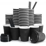 Biodegradable Paper Coffee Cup Disposable Double Wall Flexo Printing for sale