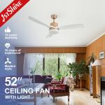 High RPM Large Airflow Plastic Indoor Ceiling Fan With Reversible DC Motor for sale