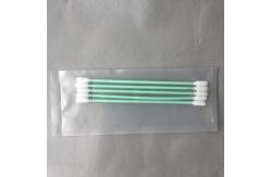 China TX740B Cleanroom Q Tips , Cotton Cleaning Swabs Green Stick For PCB Cleaning supplier