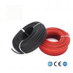 TUV 2.5mm2 PV Wire Solar Extension Cable For Solar Panel Black  Red 14AWG for sale