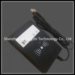 Black Rfid Card Reader 13.56mhz Long Range , Contactless Card Reader With Buzzer for sale