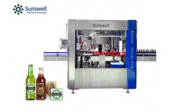 China Full Auto Self Adhesive Three Side Labeling Machine For Beer Bottle supplier
